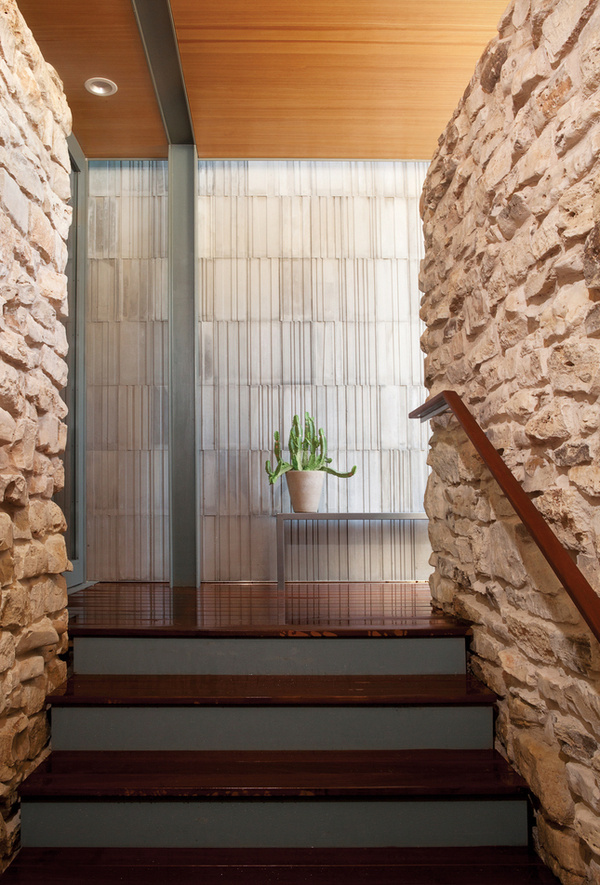 balcones house striated concrete wall #architecture