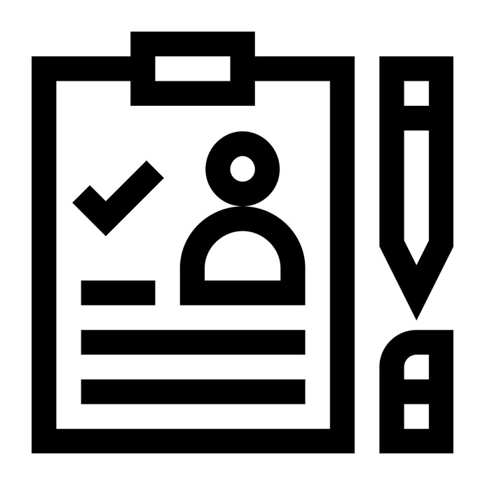 See more icon inspiration related to curriculum, clipboard, files and folders, business and finance, professions and jobs, CV, personal profile, resume, user, interface and application on Flaticon.