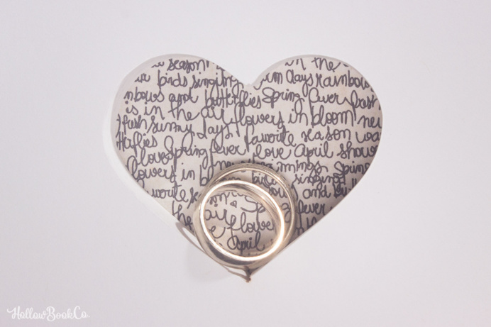 Hollow Book Safe with Heart - The Missing Piece