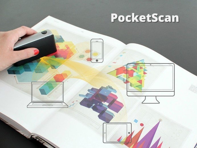 The PocketScan is an ingenious handheld device that scans anything on the fly with clean and sharp results #portable #modern #lifestyle #design #technology #product #industrial #scanner #style