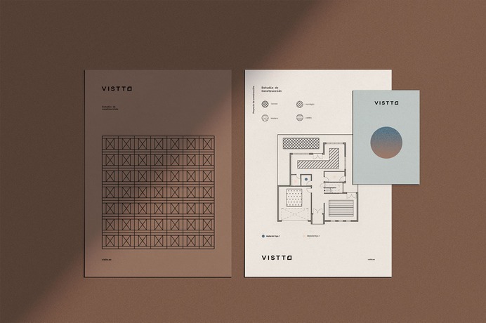 Vistto Building Studio Branding - Mindsparkle Mag Vistto pretends to be a game-changer in the construction business. They want to go away from the idea of ​​the careless builder and become the perfect tool for architects and clients who want to see their ideas on paper come true but with care and attention to details. #logo #photography #identity #branding #design #color #photography #graphic #design #gallery #blog #project #mindsparkle #mag #beautiful #portfolio #designer