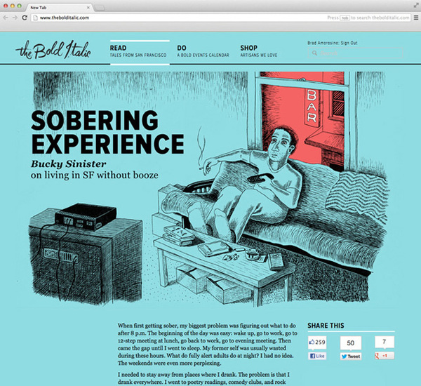 The Bold Italic Brad Amorosino #illustration