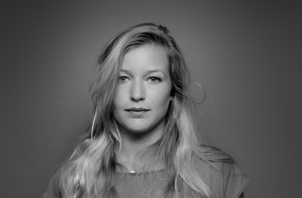 Photograph Julien Boucher/ Model Jade Dutriez #white #blond #black #women #photography #portrait #fashion #bw