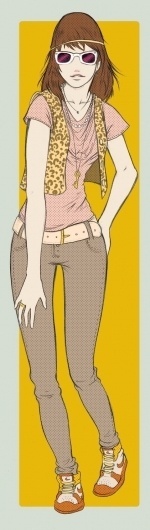 it Girl by ~Ainon on deviantART #girl #print #illustration #fashion #animal
