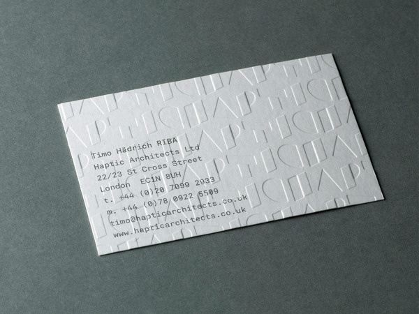 Haptic Architects Business Card #business #branding #architects #stationery #cards