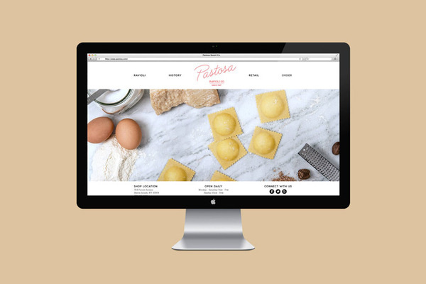 Naomie Ross & Daniel Renda: Pastosa / on Design Work Life #computer #branding #website #graphics #web