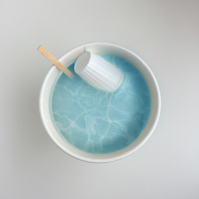 Milky #coffee #illustration #conceptual #abstract #swimmingpool #digital #art #styling