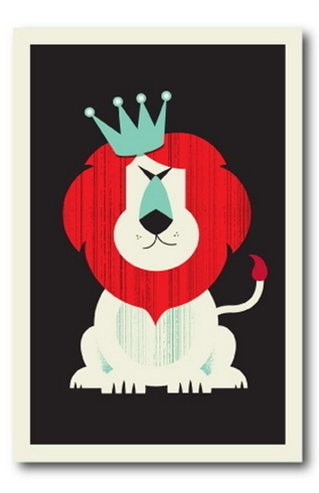 Lion by Vahalla Studios #illustration #lion #king #poster