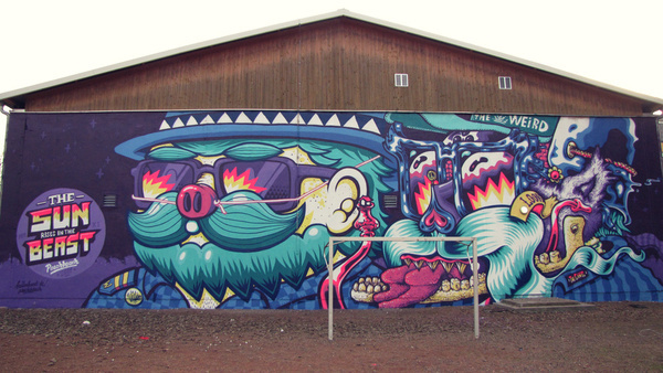 Colour in forgotten places on Behance #graffiti #forgotten #art #street