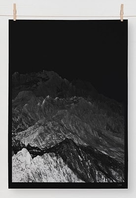 The Best Part - A Daily Art and Design Blog: Editions of 100 #photography #mountains #posters #blackwhite