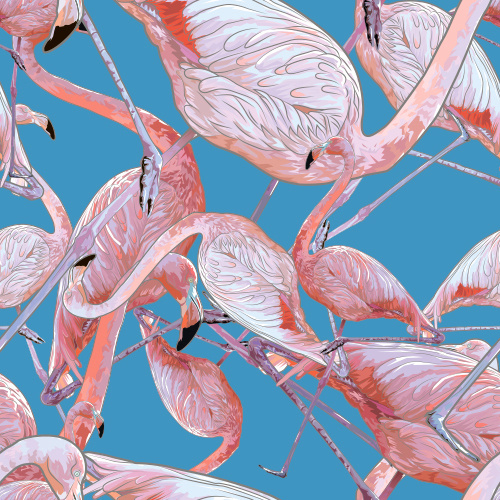 Flamingo #flamingo #pattern #tropical #poland #ukraine
