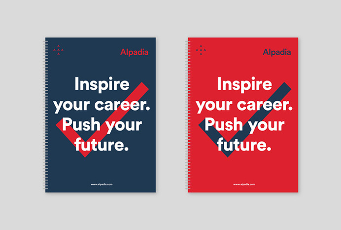 Alpadia Language Schools by Jorge León #brand design #poster