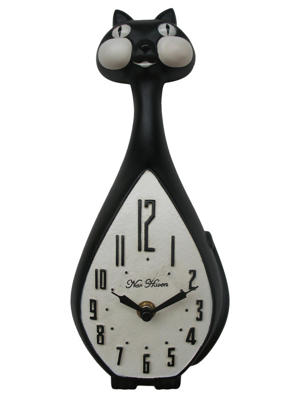 Cat Wall Clock Gilt Home #clock #cat