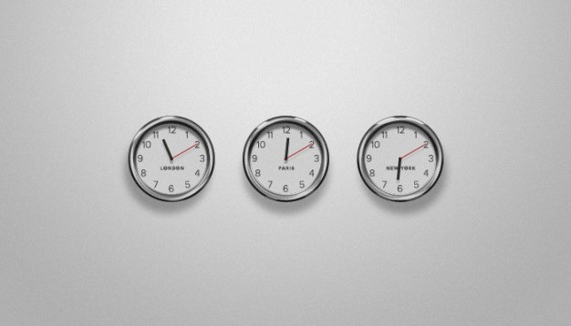 Three clocks with the hour of different countries Free Psd. See more inspiration related to Clock, Icons, Psd, Clock icon, Horizontal and Clocks on Freepik.