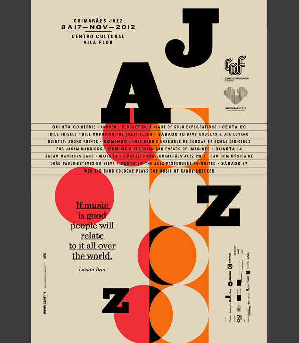 GUIMARÃES JAZZ 2012 on Behance #type #layout