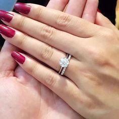 Classic six prong solitaire engagement ring