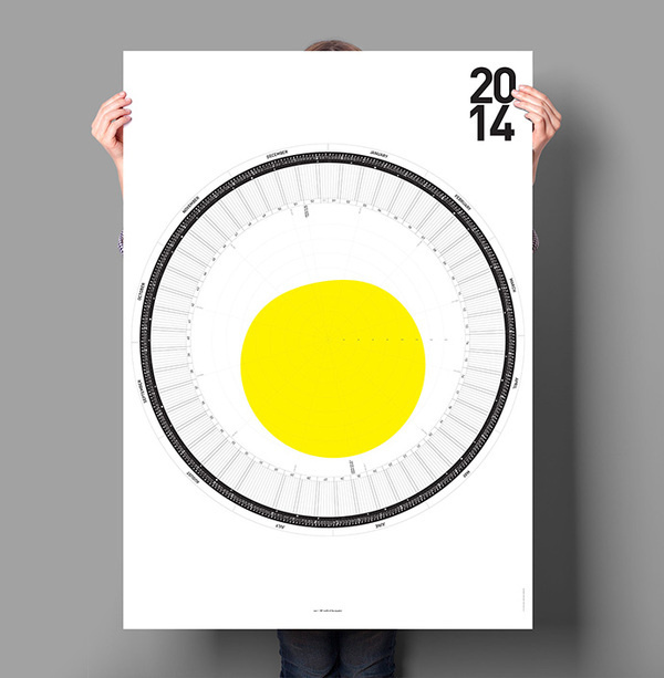 Circular Calendar #calendar #poster