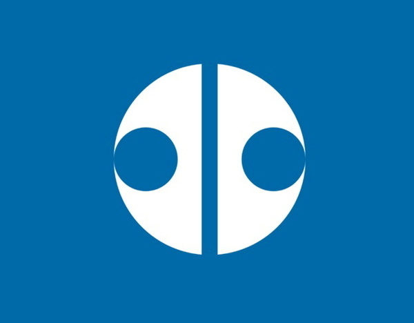 Kanji town flag, Japan #logo