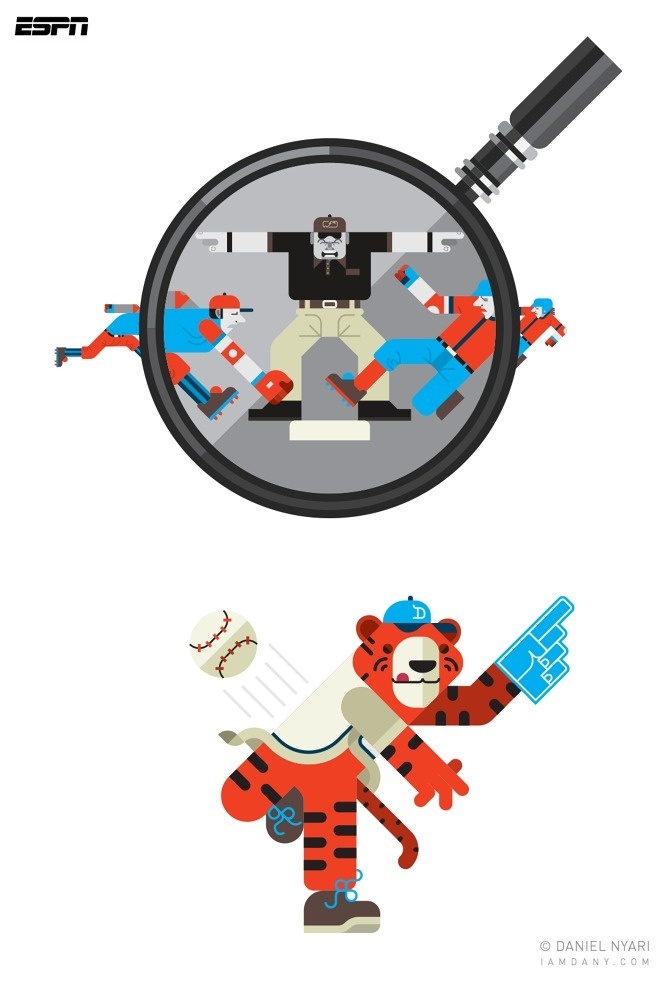 ESPN - Daniel Nyari Graphic Design & Illustration #daniel #nyari