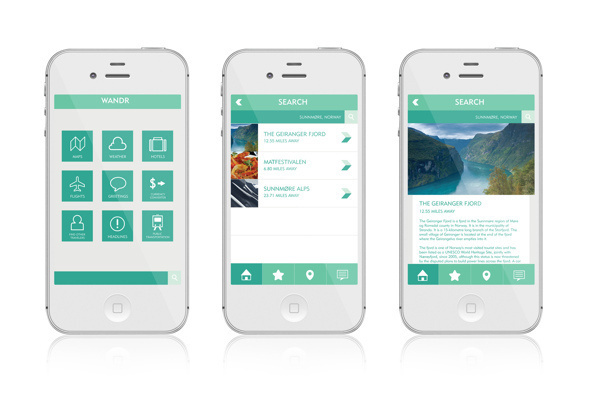 Wandr on Behance #ui