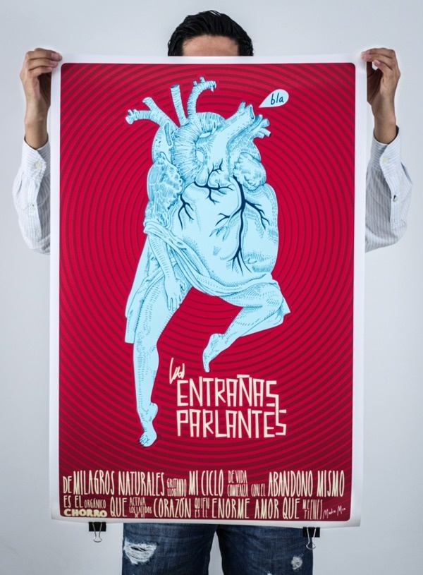 Las Entrañas Parlantes / The Talking Guts #logo #illustration #handwritten #poster #type
