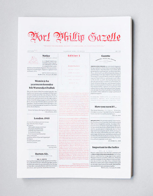 Port Phillip Gazelle #publication #layout #editorial