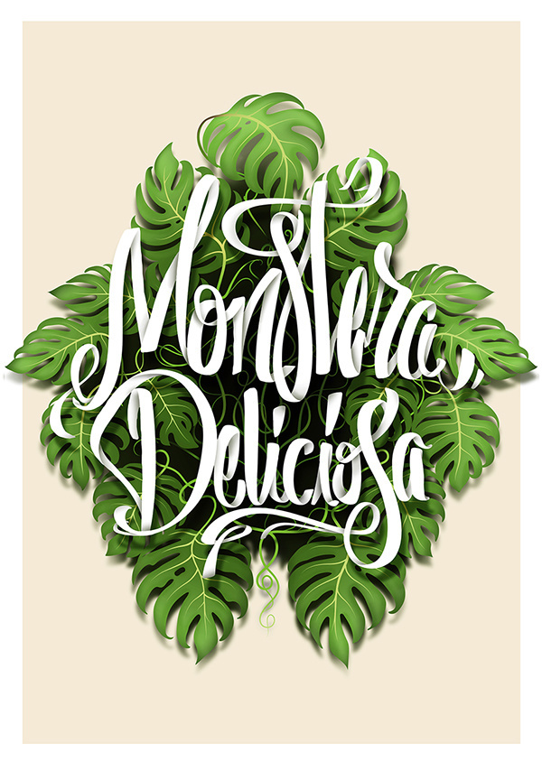 overlapping script typography, type & photo