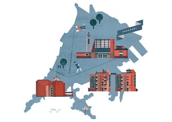 Lotta Nieminen #illustration #scandinavian #map