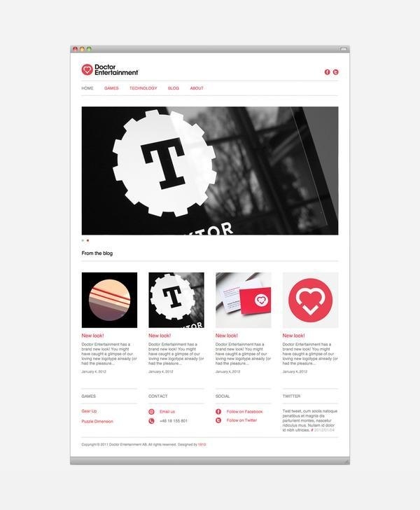 Doctor Entertainment on the Behance Network #website #grid #web #minimal