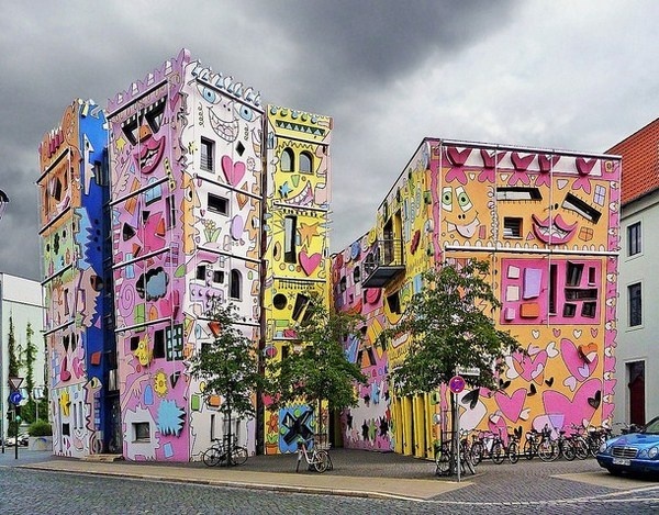 Brunswick Germany bright art and amazing Happy home #bright #architecture #art #exterior #buildings