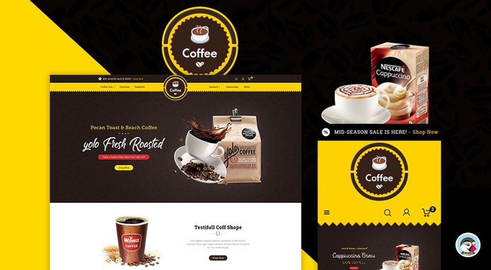 #Coffee & #Drinks - #Prestashop #Responsive #Theme #eCommerce #Website #Design #Template