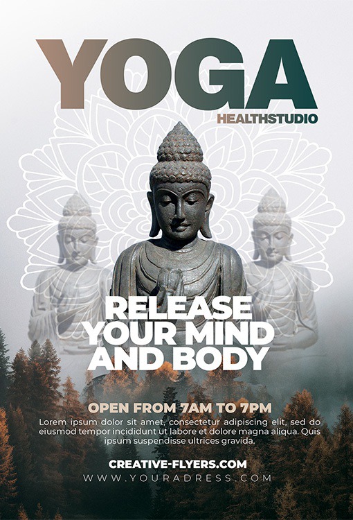 Yoga Class Flyer Template