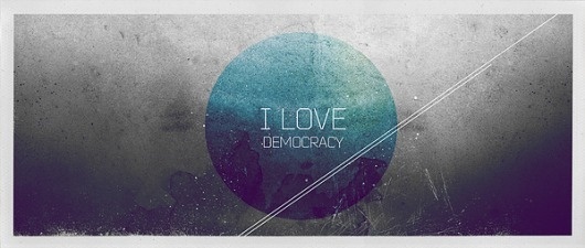 I Love democracy on the Behance Network #print