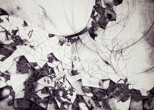 Instead of a homeland I hold the metamorphoses of the world - but does it float #illustration #white #black #drawing