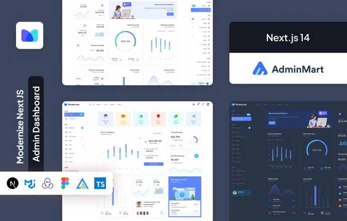WrapPixel's admin dashboard templates are flexible, customizable, and responsive, helping you create stunning admin panels with clean minimalist dashboards, applications, tables, charts, forms and pages for your project. It will help you speed up your workflow. Each admin panel template has been carefully vetted by our UI/UX designers with best user experience so that you can create simplified user journeys and appealing interfaces without investing too much design effort - https://www.wrappixel.com/templates/category/admin-dashboard-templates/