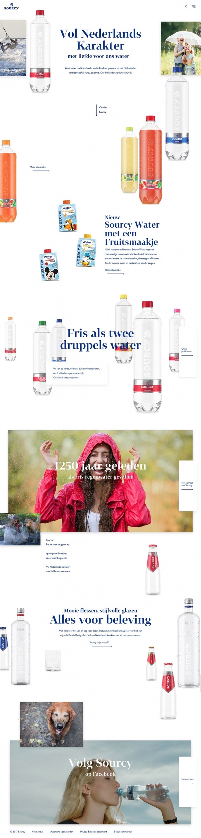 Sourcy - Mindsparkle Mag - Sourcy is a water drink product from the netherlands whose interactive and beautiful website is selected by Minds