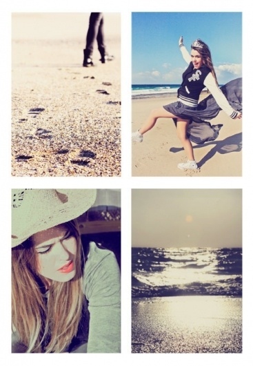 ELENA on the Behance Network #photography #desatured #beach #fine