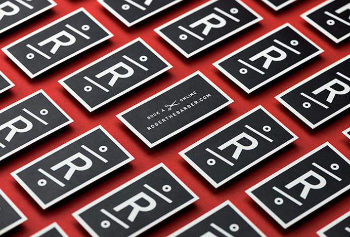 Roger The Barber by Cast Iron Design #business card #branding