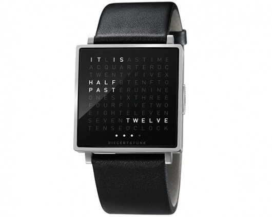 Qlocktow W | 123 Inspiration #design #biegertfunk #qlocktwo #company #clock #german