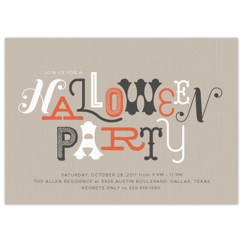 Halloween Party Invite #graphic design #design #typography #invitation #quality #craftsmanship