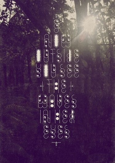 Cavin Spacey on the Behance Network #sun #tree #spacey #schulz #alex #cavin #poster #type #light #trees #typography