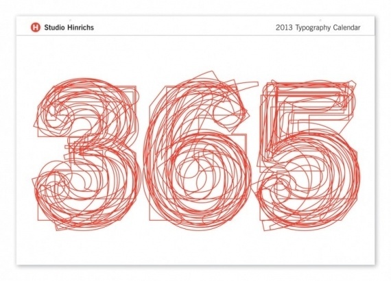 365 Typography Calendar #calendar #typeface #typography
