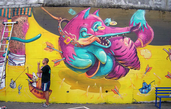 ARSEK & ERASE  Street art, Graffiti artwork, Mural art