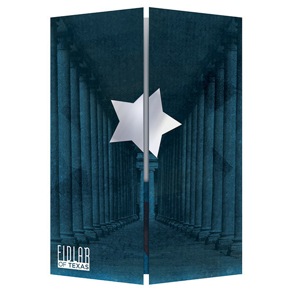 Fidlar of Texas Three Panel Gatefold Folder #gatefold #texas #star #trifold #folder