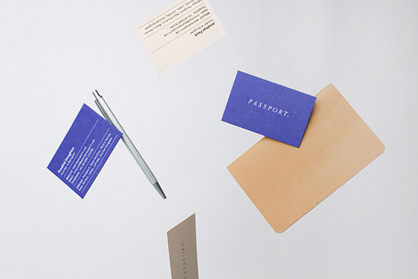 Passport Branding Update on Behance #branding #business #card #portfolio #identity #gold #stationery #passport #blue #layout