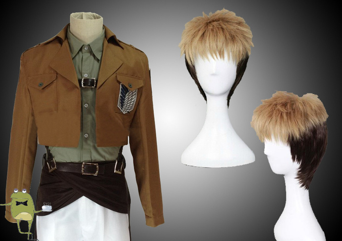 Shingeki no Kyojin Jean Kirschtein Cosplay Costume + Wig #jean #costume #kirschtein #cosplay