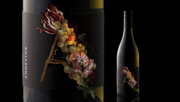 Andevine Co Partnership #packaging #wine #label #bottle
