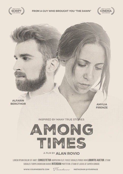 Drama Movie Poster / Flyer Templates Pack