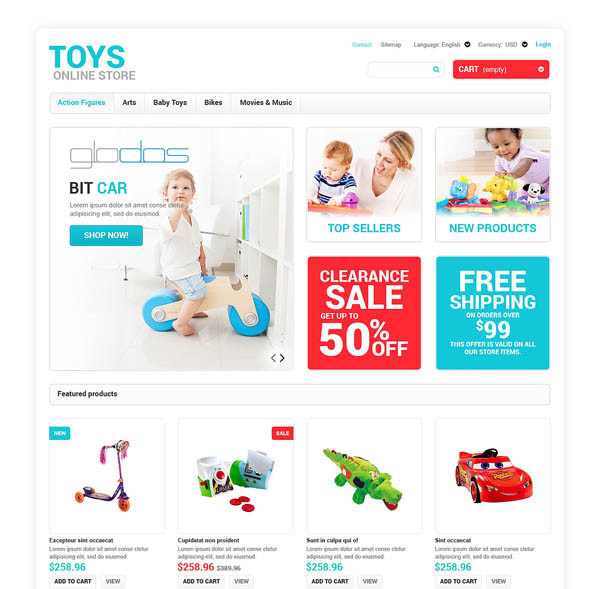 Toys Store Prestashop Themes