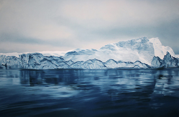 Exploring Climate Change through Art: Giant Pastel Oceanscapes and Icebergs Drawn by Zaria Forman #painting #art